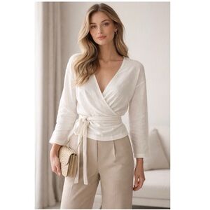 Charli | Long Sleeve Wrap Top